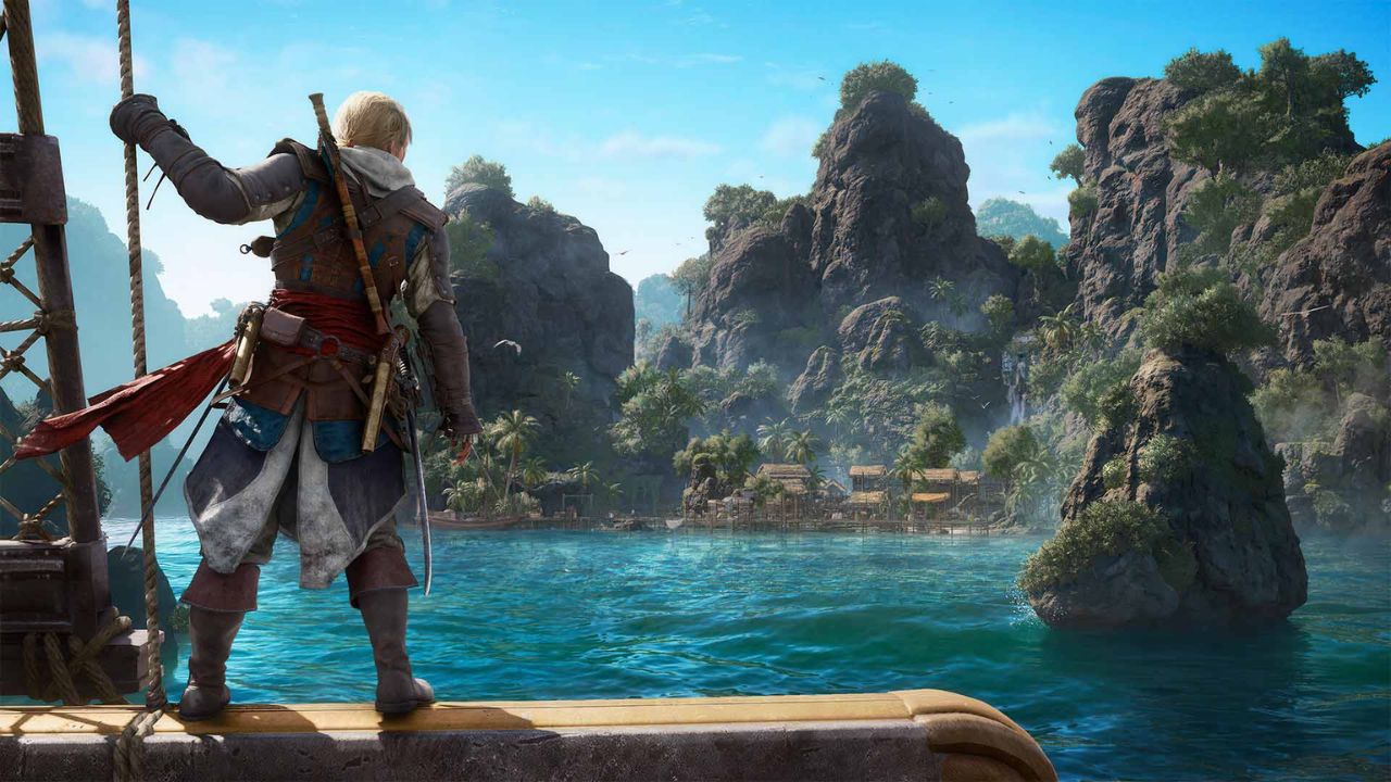 Assassin's Creed Black Flag Resynced Edward Kenway loď Karibik