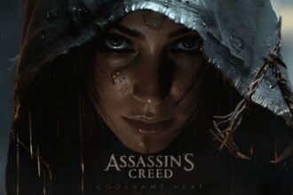 Assassin’s Creed Hexe titulný obrázok s temnou postavou v kapucni