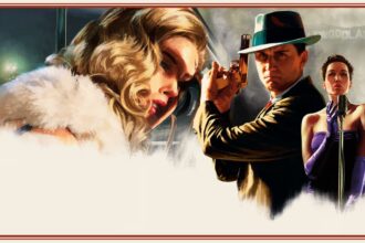 Detektív Cole Phelps z hry L.A. Noire pri vyšetrovaní v Los Angeles