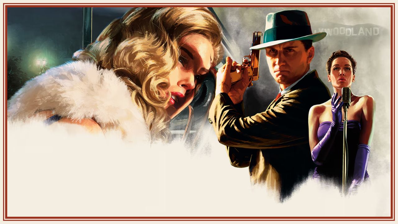 Detektív Cole Phelps z hry L.A. Noire pri vyšetrovaní v Los Angeles