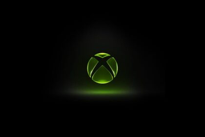 Logo Xbox na tmavom pozadí pri téme budúcnosti herného hardvéru Microsoftu