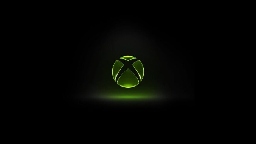 Logo Xbox na tmavom pozadí pri téme budúcnosti herného hardvéru Microsoftu